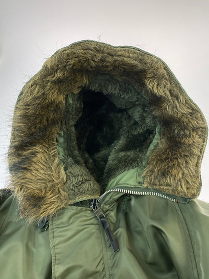 【中古品】【メンズ】 ALPHA INDUSTRIES アルファ インダストリーズ FLIGHT JACKET MIL-J-6279 N-3B フライトジャケット メンズ アウター 145-260421-KS-03-min サイズ：L カラー：グリーン系 万代Net店