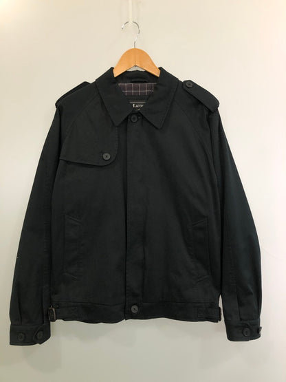 【中古品】【メンズ】 LACOSTE ラコステ BH514C ジップアップブルゾンジャケット 147-260426-zi-14-min サイズ：50/4 カラー：ブラック 万代Net店