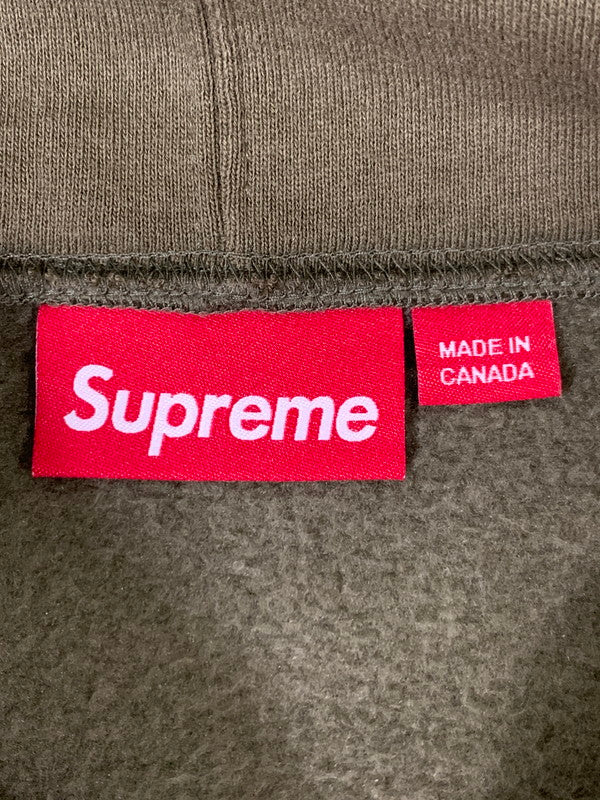 【中古品】【メンズ】 Supreme シュプリーム SMALL BOX HOODIE OLIVE プルオーバーパーカー 149-260117-AS-22-min サイズ：M カラー：オリーブ 万代Net店