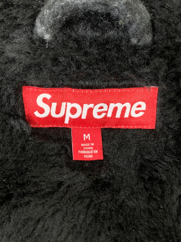 【中古品】【メンズ】 Supreme シュプリーム 23AW PLAID WOOL HOODED WORK JACKET ウール フーデット ワークジャケット アウター 149-260117-AS-21-min サイズ：M カラー：ブラック/グレー 万代Net店