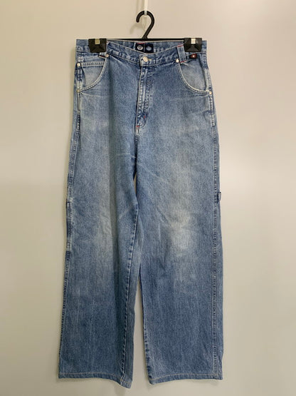 【中古品】【メンズ】 HERE&THERE ヒアアンドゼア PAINTER DENIM PANTS ペインターデニムパンツ ボトムス ジーンズ 157-260404-kk-21-min サイズ：表記なし 下記参照 カラー：ライトインディゴ 万代Net店