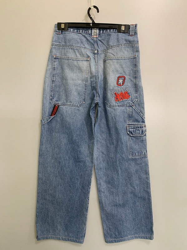 【中古品】【メンズ】 HERE&THERE ヒアアンドゼア PAINTER DENIM PANTS ペインターデニムパンツ ボトムス ジーンズ 157-260404-kk-21-min サイズ：表記なし 下記参照 カラー：ライトインディゴ 万代Net店