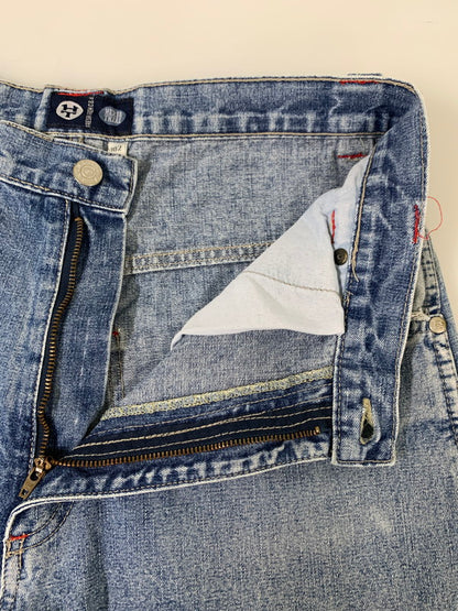 【中古品】【メンズ】 HERE&THERE ヒアアンドゼア PAINTER DENIM PANTS ペインターデニムパンツ ボトムス ジーンズ 157-260404-kk-21-min サイズ：表記なし 下記参照 カラー：ライトインディゴ 万代Net店