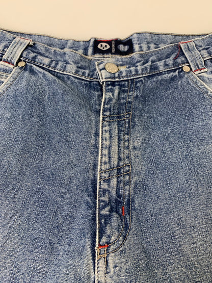 【中古品】【メンズ】 HERE&THERE ヒアアンドゼア PAINTER DENIM PANTS ペインターデニムパンツ ボトムス ジーンズ 157-260404-kk-21-min サイズ：表記なし 下記参照 カラー：ライトインディゴ 万代Net店