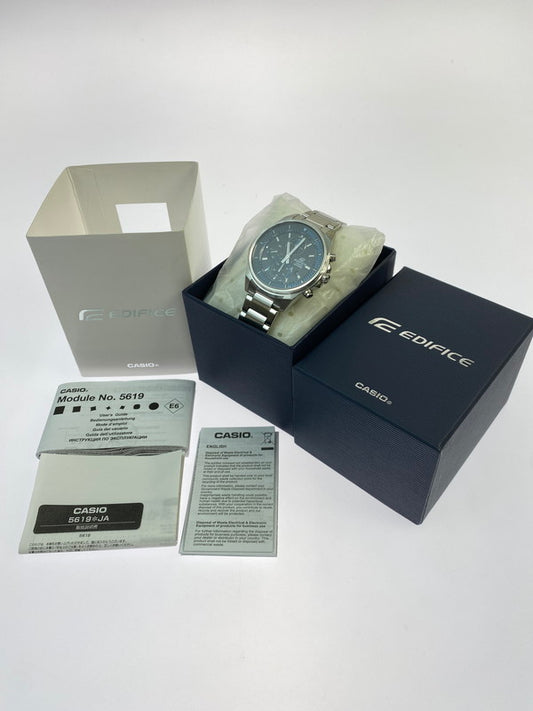 【中古美品】【メンズ】 CASIO カシオ EDIFICE エディフィス アナログ 腕時計 EFR-S572 時計 197-260130-jt-20-min カラー：シルバー 万代Net店