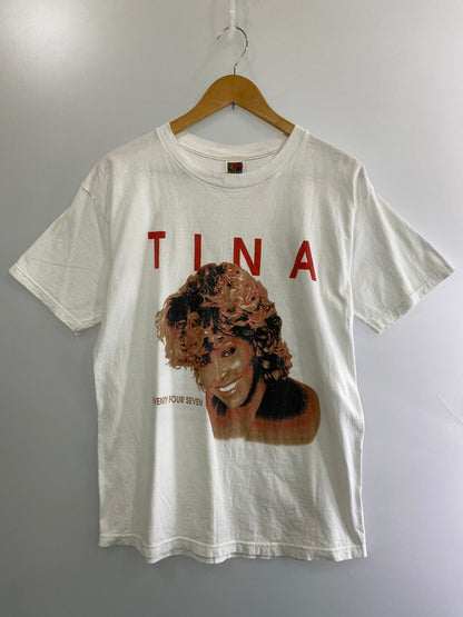 【現状渡し品】【メンズ】 TINA TURNER ティナ・ターナー TWENTY FOUR SEVEN TOUR 2000 TEE Tシャツ トップス 146-260307-zi-04-min サイズ：L カラー：ホワイト 万代Net店