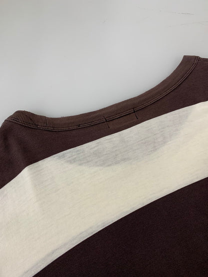 【中古品】【メンズ】 STUSSY ステューシー 90’s BORDER POCKET LS TEE 90年代 ボーダーポケット ロングスリーブティーシャツ トップス 142-260409-SH-45-min サイズ：XL カラー：ダークブラウン/ホワイト 万代Net店