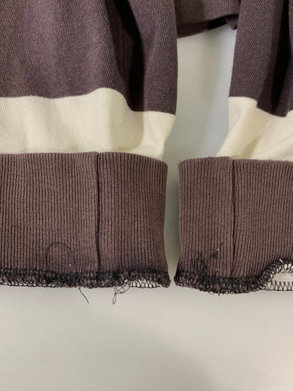 【中古品】【メンズ】 STUSSY ステューシー 90’s BORDER POCKET LS TEE 90年代 ボーダーポケット ロングスリーブティーシャツ トップス 142-260409-SH-45-min サイズ：XL カラー：ダークブラウン/ホワイト 万代Net店