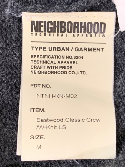 【中古品】【メンズ】 NEIGHBORHOOD ネイバーフッド EASTWOOD CREW KNIT NTNH-KN-M02 イーストウッド クルーニット トップス 142-260409-SH-14-min サイズ：M カラー：グレー 万代Net店