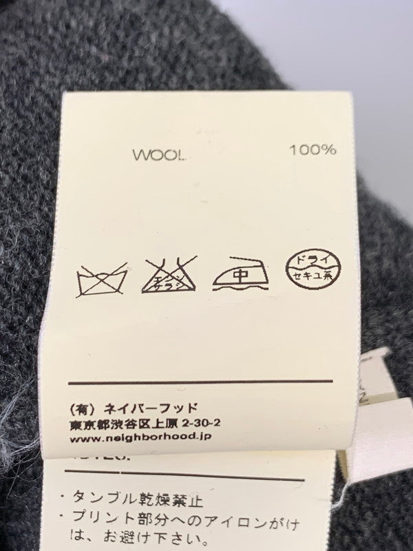【中古品】【メンズ】 NEIGHBORHOOD ネイバーフッド EASTWOOD CREW KNIT NTNH-KN-M02 イーストウッド クルーニット トップス 142-260409-SH-14-min サイズ：M カラー：グレー 万代Net店