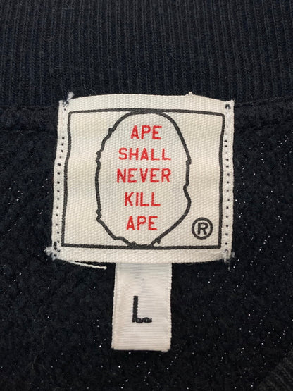 【中古品】【メンズ】 A BATHING APE アベイシングエイプ CONQUISTA 2001 SWEAT CARDIGAN コンキスタ 2001 スウェットカーディガン トップス 142-260327-SH-10-min サイズ：L カラー：ブラック 万代Net店