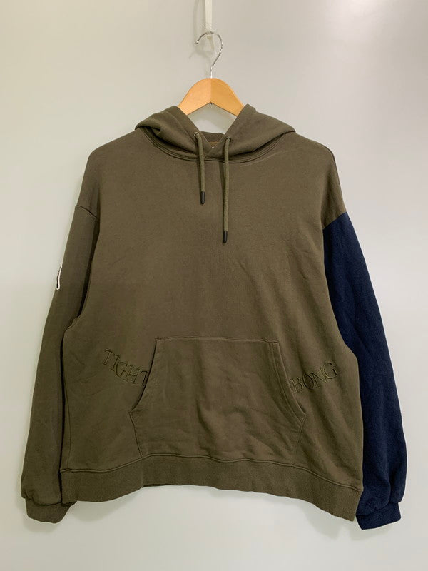 【中古品】【メンズ】 TIGHTBOOTH タイトブース KILLER BONG CYBORG HOODIE プルオーバーパーカー 142-260117-AS-25-min サイズ：L カラー：オリーブ/ネイビー 万代Net店