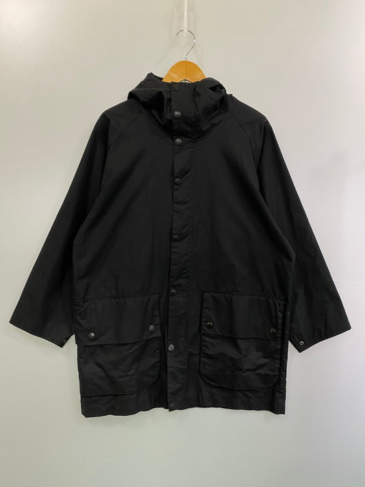 【中古品】【メンズ】 Barbour バーブァー ×URBAN RESEARCH アーバンリサーチ DOORS 2002094 OVERSIZE HOODED BEDALE オーバーサイズ フーデッド ビデイル 144-260125-zi-07-min サイズ：36 カラー：ブラック 万代Net店
