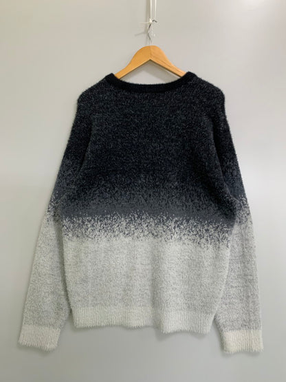 【中古品】【メンズ】 HUF ハフ 24AW HORIZON SHAGGY CREWNECK SWEATER KN00521 ホライゾンシャギークルーネックセーター トップス ニット 142-260404-kk-15-min サイズ：L カラー：グレー 万代Net店
