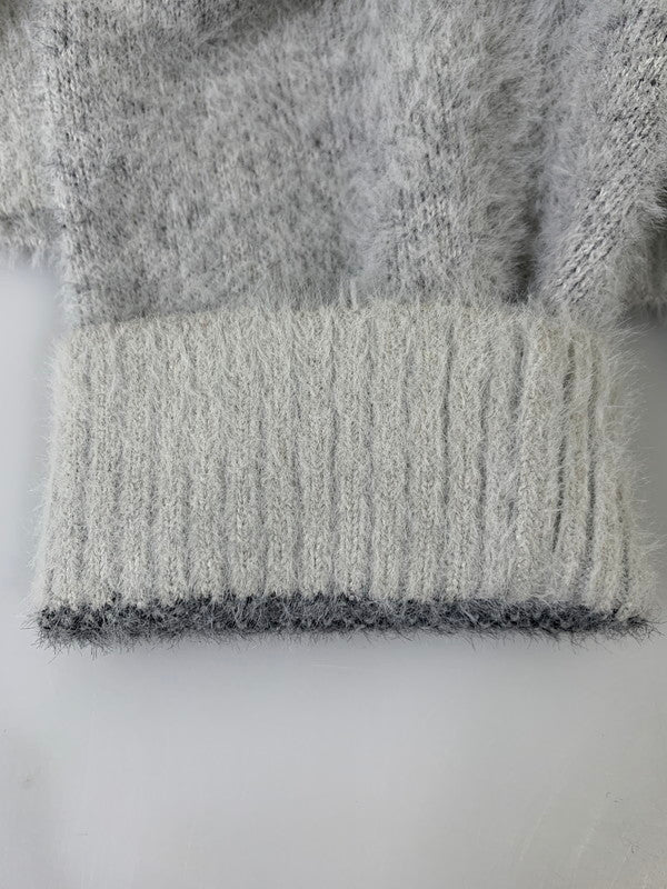 【中古品】【メンズ】 HUF ハフ 24AW HORIZON SHAGGY CREWNECK SWEATER KN00521 ホライゾンシャギークルーネックセーター トップス ニット 142-260404-kk-15-min サイズ：L カラー：グレー 万代Net店