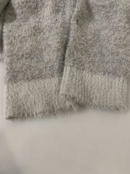 【中古品】【メンズ】 HUF ハフ 24AW HORIZON SHAGGY CREWNECK SWEATER KN00521 ホライゾンシャギークルーネックセーター トップス ニット 142-260404-kk-15-min サイズ：L カラー：グレー 万代Net店