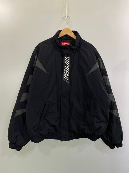 【中古品】【メンズ】 Supreme シュプリーム 23AW WILDCAT SIDELINE PUFFER JACKET ワイルドキャット サイドライン パファー ジャケット 149-260125-zi-06-min サイズ：L カラー：ブラック 万代Net店