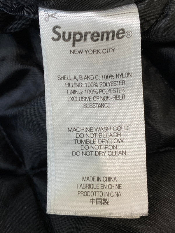 【中古品】【メンズ】 Supreme シュプリーム 23AW WILDCAT SIDELINE PUFFER JACKET ワイルドキャット サイドライン パファー ジャケット 149-260125-zi-06-min サイズ：L カラー：ブラック 万代Net店