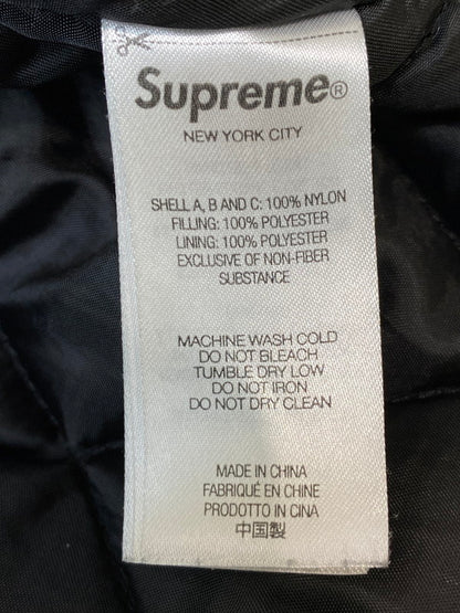 【中古品】【メンズ】 Supreme シュプリーム 23AW WILDCAT SIDELINE PUFFER JACKET ワイルドキャット サイドライン パファー ジャケット 149-260125-zi-06-min サイズ：L カラー：ブラック 万代Net店