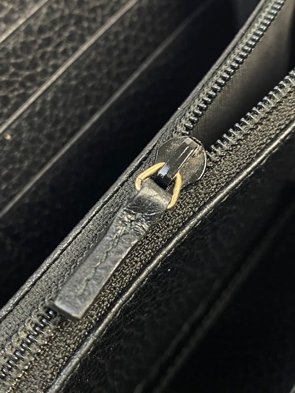 【中古品】【メンズ/レディース】 GUCCI グッチ 509644 インターロッキングG ロングウォレット 長財布 181-260207-zi-26-min カラー：ブラック 万代Net店