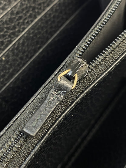 【中古品】【メンズ/レディース】 GUCCI グッチ 509644 インターロッキングG ロングウォレット 長財布 181-260207-zi-26-min カラー：ブラック 万代Net店