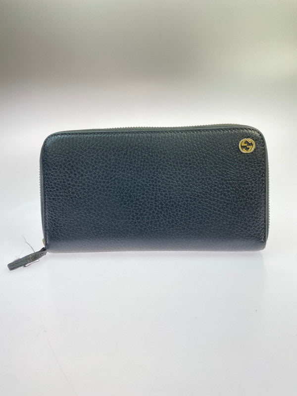 【中古品】【メンズ/レディース】 GUCCI グッチ 509644 インターロッキングG ロングウォレット 長財布 181-260207-zi-26-min カラー：ブラック 万代Net店