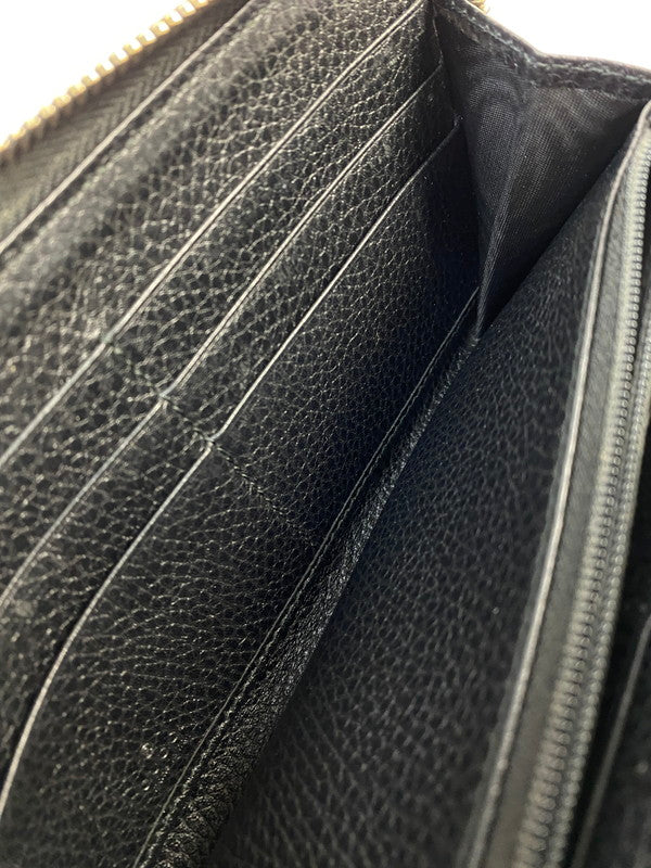【中古品】【メンズ/レディース】 GUCCI グッチ 509644 インターロッキングG ロングウォレット 長財布 181-260207-zi-26-min カラー：ブラック 万代Net店