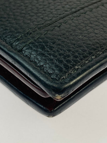 【中古品】【メンズ】 BVLGARI ブルガリ カードケース 284218 パスケース 名刺入れ ロゴプレート レザー 181-260125-em-04-min カラー：ブラック 万代Net店