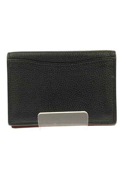 【中古品】【メンズ】 BVLGARI ブルガリ カードケース 284218 パスケース 名刺入れ ロゴプレート レザー 181-260125-em-04-min カラー：ブラック 万代Net店