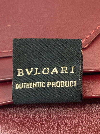 【中古品】【メンズ】 BVLGARI ブルガリ カードケース 284218 パスケース 名刺入れ ロゴプレート レザー 181-260125-em-04-min カラー：ブラック 万代Net店