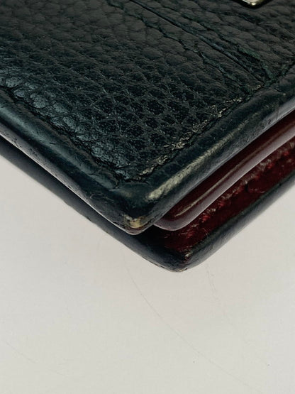 【中古品】【メンズ】 BVLGARI ブルガリ カードケース 284218 パスケース 名刺入れ ロゴプレート レザー 181-260125-em-04-min カラー：ブラック 万代Net店