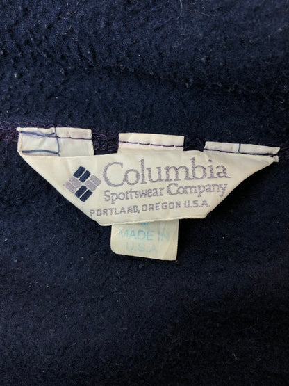 【中古品】【メンズ】 COLUMBIA コロンビア 90年代 USA製 HALF ZIP FULEECE JACKET ハーフ ジップ フリース ジャケット アウター 144-260424-jt-22-min サイズ：M カラー：ネイビー 万代Net店