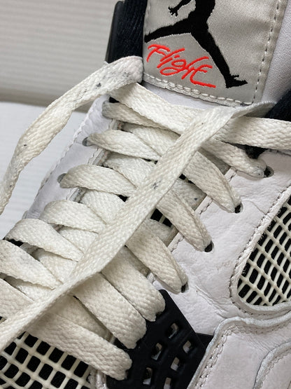 【現状渡し品】【メンズ】 NIKE ナイキ AIR JORDAN 4 RETRO 308497-116 エアジョーダン 4 レトロ スニーカー 靴 160-260127-yn-11-min サイズ：28.5cm US10.5 カラー：WHITE/BLACK-BRIGHT CRIMSON 万代Net店