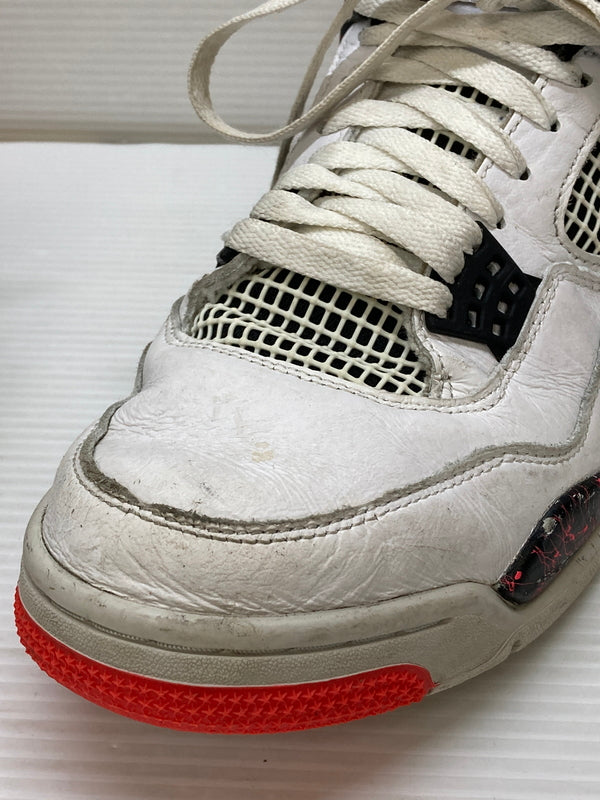 【現状渡し品】【メンズ】 NIKE ナイキ AIR JORDAN 4 RETRO 308497-116 エアジョーダン 4 レトロ スニーカー 靴 160-260127-yn-11-min サイズ：28.5cm US10.5 カラー：WHITE/BLACK-BRIGHT CRIMSON 万代Net店
