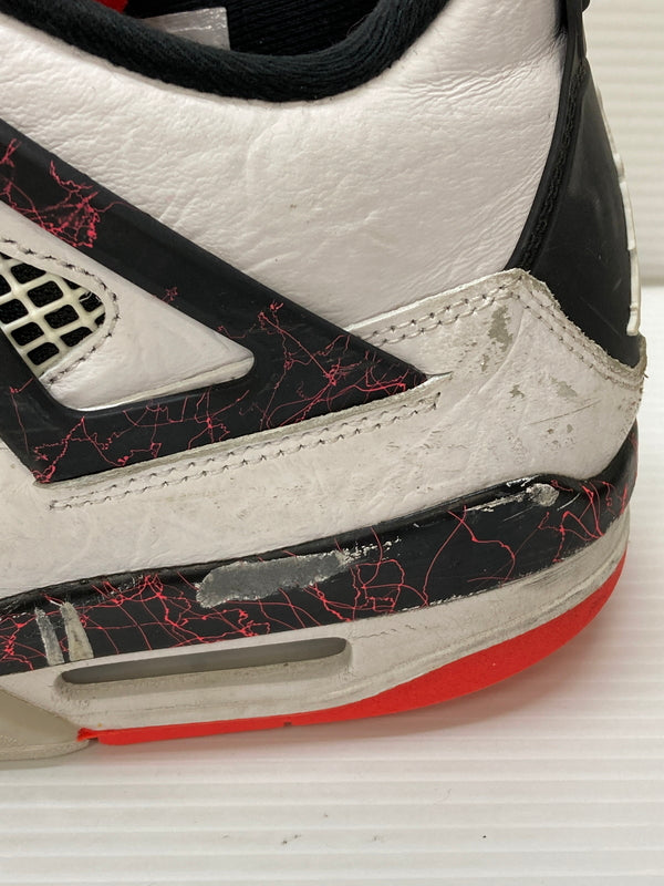 【現状渡し品】【メンズ】 NIKE ナイキ AIR JORDAN 4 RETRO 308497-116 エアジョーダン 4 レトロ スニーカー 靴 160-260127-yn-11-min サイズ：28.5cm US10.5 カラー：WHITE/BLACK-BRIGHT CRIMSON 万代Net店