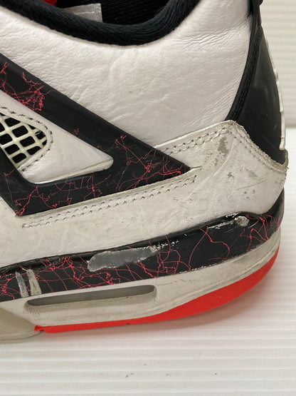 【現状渡し品】【メンズ】 NIKE ナイキ AIR JORDAN 4 RETRO 308497-116 エアジョーダン 4 レトロ スニーカー 靴 160-260127-yn-11-min サイズ：28.5cm US10.5 カラー：WHITE/BLACK-BRIGHT CRIMSON 万代Net店