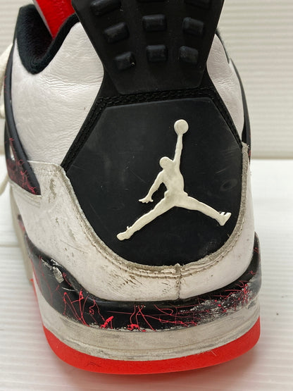 【現状渡し品】【メンズ】 NIKE ナイキ AIR JORDAN 4 RETRO 308497-116 エアジョーダン 4 レトロ スニーカー 靴 160-260127-yn-11-min サイズ：28.5cm US10.5 カラー：WHITE/BLACK-BRIGHT CRIMSON 万代Net店