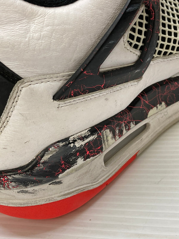 【現状渡し品】【メンズ】 NIKE ナイキ AIR JORDAN 4 RETRO 308497-116 エアジョーダン 4 レトロ スニーカー 靴 160-260127-yn-11-min サイズ：28.5cm US10.5 カラー：WHITE/BLACK-BRIGHT CRIMSON 万代Net店