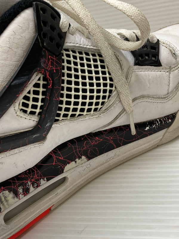 【現状渡し品】【メンズ】 NIKE ナイキ AIR JORDAN 4 RETRO 308497-116 エアジョーダン 4 レトロ スニーカー 靴 160-260127-yn-11-min サイズ：28.5cm US10.5 カラー：WHITE/BLACK-BRIGHT CRIMSON 万代Net店