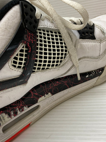 【現状渡し品】【メンズ】 NIKE ナイキ AIR JORDAN 4 RETRO 308497-116 エアジョーダン 4 レトロ スニーカー 靴 160-260127-yn-11-min サイズ：28.5cm US10.5 カラー：WHITE/BLACK-BRIGHT CRIMSON 万代Net店