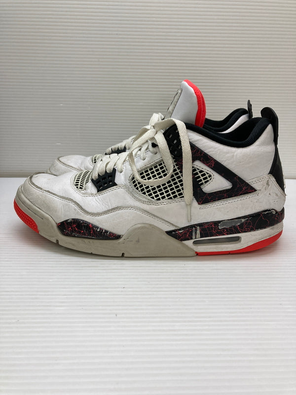 【現状渡し品】【メンズ】 NIKE ナイキ AIR JORDAN 4 RETRO 308497-116 エアジョーダン 4 レトロ スニーカー 靴 160-260127-yn-11-min サイズ：28.5cm US10.5 カラー：WHITE/BLACK-BRIGHT CRIMSON 万代Net店