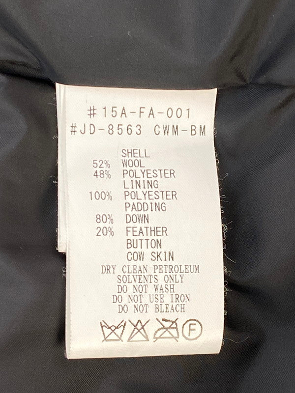 【中古品】【メンズ】 DANTON×BEAMS ダントン ビームス モッサダウンジャケット 15A-FA-001 メンズ アウター 147-260421-KS-08-min サイズ：40 カラー：ブラック 万代Net店