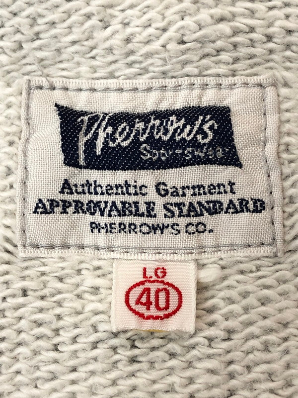 【中古品】【メンズ】 PHERROW'S 鬼裏毛 USAFA ウォームアップジャケット 145-260426-zi-31-min サイズ：40 カラー：グレー 万代Net店