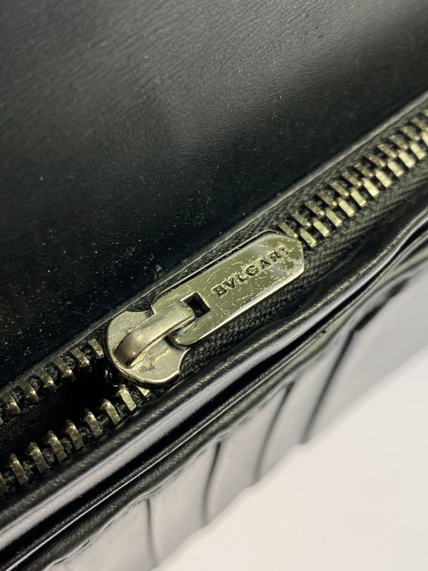 【中古品】【メンズ/レディース】 BVLGARI ブルガリ セルペンティ スカリエ マン 長財布 284731 ロング ウォレット メンズ レディース 181-260403-em-54-min カラー：ブラック 万代Net店
