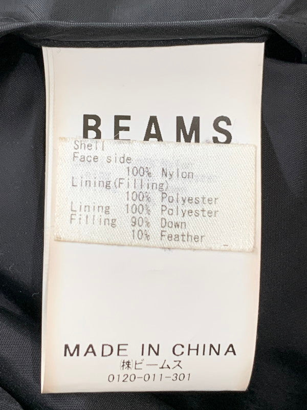 【中古品】【メンズ】 BEAMS ビームス 21AW MILITARY LINER DOWN JACKET11-18-5690-120 21F-BM055 ミリタリーライナー ダウンジャケット アウター 147-260404-kk-09-min サイズ：L カラー：ブラック 万代Net店