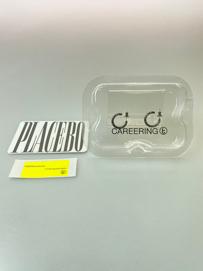 【中古品】【メンズ/レディース】 CAREERING キャリアリング PLACEBO 301 プラセボ 301 フープピアス アクセサリー K18ポスト 192-260126-SH-01-min カラー：ブラック 万代Net店
