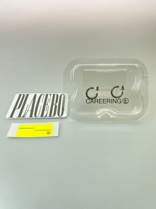 【中古品】【メンズ/レディース】 CAREERING キャリアリング PLACEBO 301 プラセボ 301 フープピアス アクセサリー K18ポスト 192-260126-SH-01-min カラー：ブラック 万代Net店