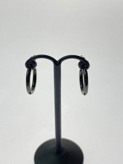 【中古品】【メンズ/レディース】 CAREERING キャリアリング PLACEBO 301 プラセボ 301 フープピアス アクセサリー K18ポスト 192-260126-SH-01-min カラー：ブラック 万代Net店