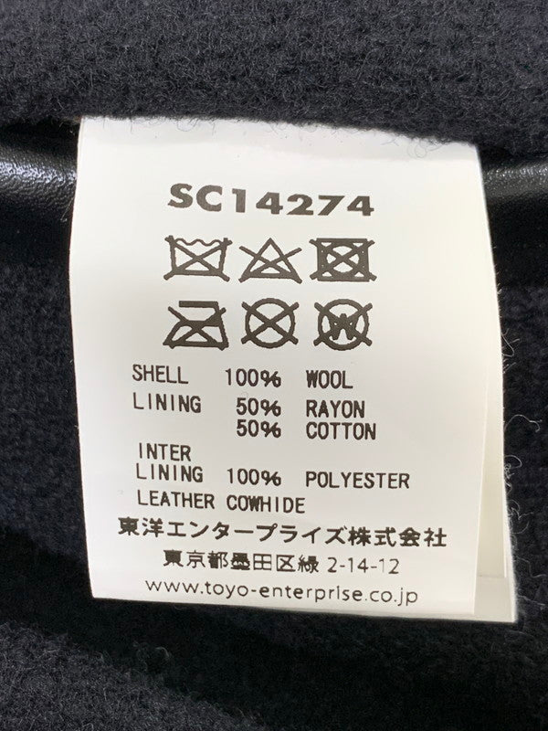 【中古品】【メンズ】 SUGAR CANE シュガーケーン Lot.274 30oz. WOOL MELTON RAILROAD MEN'S COAT SC14274 30オンス ウールメルトン レイルロード メンズコート アウター 145-260126-kk-41-min サイズ：40 カラー：ブラック 万代Net店