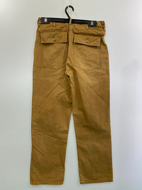 【中古品】【メンズ】 MISTER FREEDOM ミスターフリーダム ×SUGAR CANE シュガーケーン SC41291 BROWN TWILL CREW PANTS ツイル クルー パンツ 156-260125-zi-29-min サイズ：32 カラー：ブラウン系 万代Net店